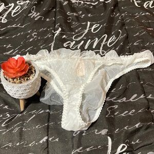 Victoria’s Secret Bride veil panties with rhinestones large. New with tags